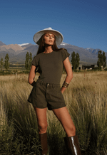 Short Mom Contour Verde Coco