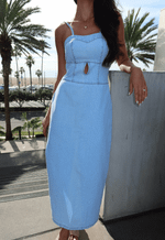 Vestido Midi Monaco Claro
