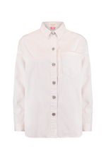 Camisa Ampla Stripes Coast Rosa