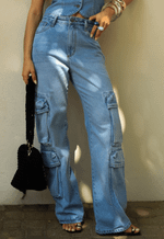 Calça Cargo Slim Médio