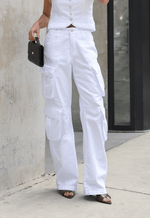 Calça Cargo Urban Branco