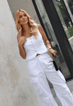 Calça Cargo Urban Branco