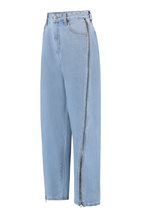 Calça Balloon Zip Claro