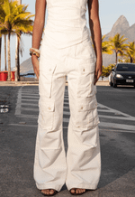 Calça Cargo Utility Off White