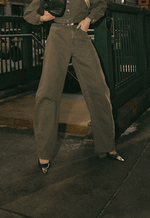 Calça Barrel Signature Verde Coco