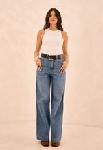 Calça Flare Essence Médio Nebulizado