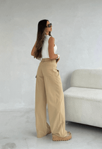 Calça Wide Leg Flow Desertico