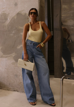 Calça Wide Leg Twist Claro