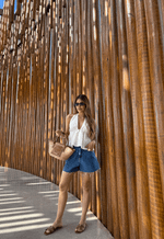 Short Mom Barra a Fio Médio