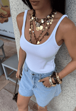 Short Loose Alto Claro Marmorizado