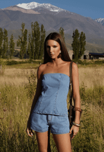 Top Alongado Contour Claro
