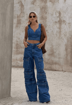 Calça Cargo Iconic Médio Nebulizado