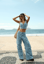 Calça Cargo Iconic Claro