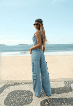 Calça Cargo Iconic Claro