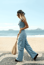 Calça Cargo Iconic Claro
