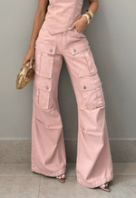 Calça Cargo Utility Rosê