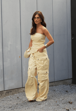 Calça Cargo Utility Amarelo