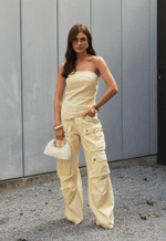 Calça Cargo Utility Amarelo