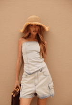 Short Cargo Utility Dirty Wash Claro