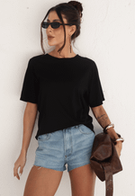 T-shirt Natural Preto