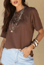 T-shirt Natural Cacao