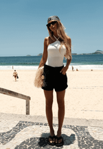 Short Mom Barra Virada Black