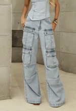 Calça Cargo Utility Marmorizado Claro