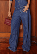 Calça New Baggy Nervure Line Escuro