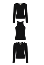 Blusa Canelada Atelier Duo Preto