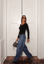 Blusa Canelada Atelier Duo Preto