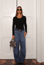 Blusa Canelada Atelier Duo Preto