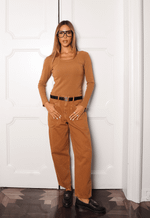 Blusa Canelada Atelier Duo Caramelo