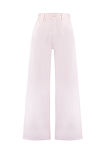 Calça Pantalona Palazzo Alta Rosa Celeste