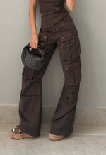 Calça Cargo Utility Marrom Coffee