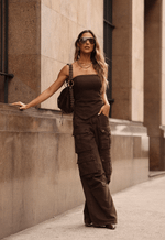 Calça Cargo Utility Marrom