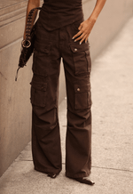 Calça Cargo Utility Marrom
