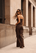 Calça Cargo Utility Marrom