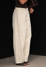 Calça Balloon Zip Aveia