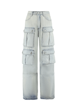 Calça Cargo Utility Dirty Wash Claro