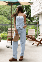 Calça Reta Essentials Claro