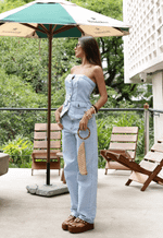Calça Reta Essentials Claro