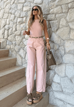 Regata Canelada Essence Rosa Celeste