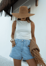 Regata Cropped Slim Off White