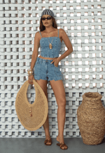 Top Corset Gaia Claro Marmorizado