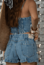 Top Corset Gaia Claro Marmorizado