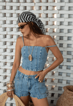Top Corset Gaia Claro Marmorizado