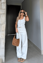 Top Corset Zíper Off White