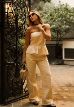 Top Recortes Amore Amarelo