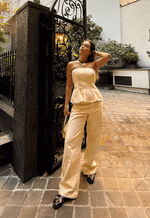 Top Recortes Amore Amarelo