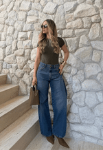 Calça New Baggy Dirty Wash Escuro